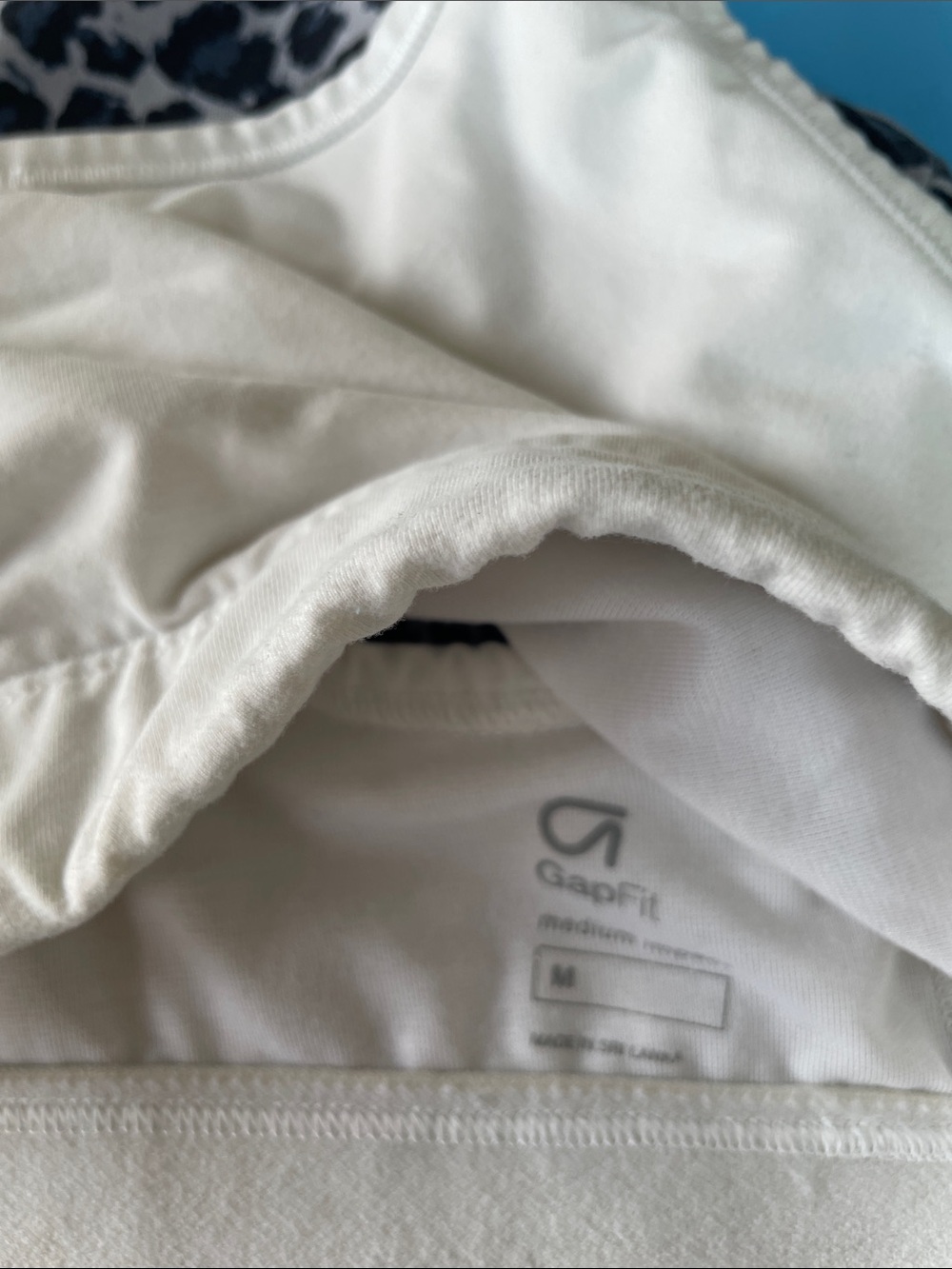 GAP White GapFit Medium Sports Bra - White